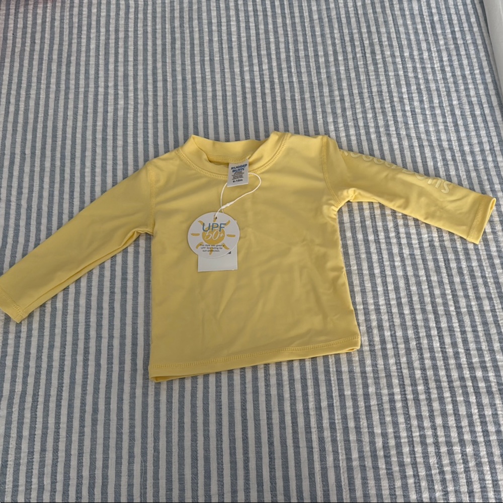 Yellow Long Sleeve Rashguard shirt